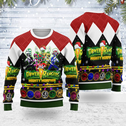 HoHoHo Power Rangers Ugly Christmas Sweater