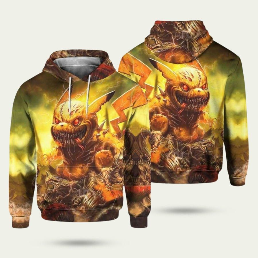 Horror Pikachu Zombie Hoodie
