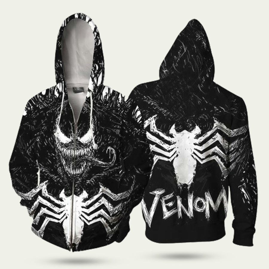 Horror Venom Spider Halloween Hoodie