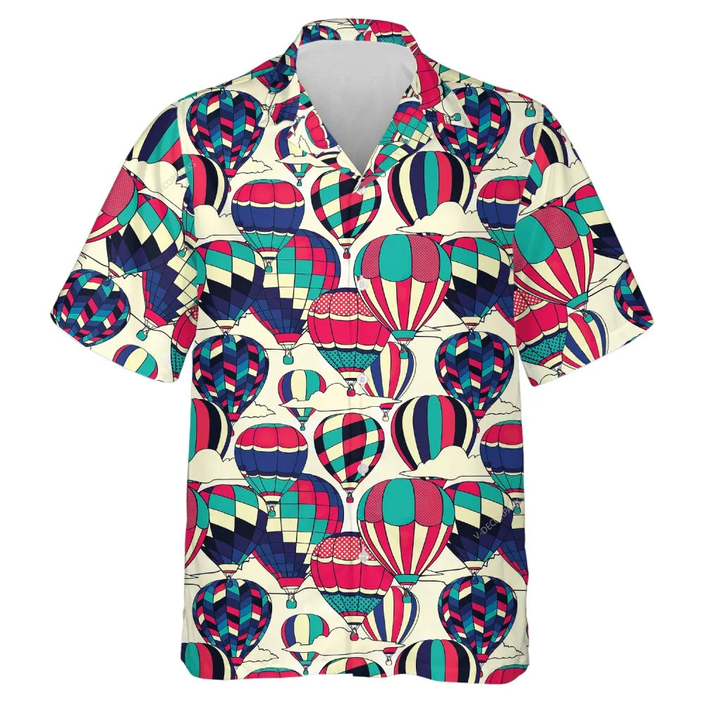 Hot Air Balloon Hawaiian Shirt