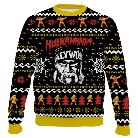 Hulkamania Hulk Hogan Ugly Christmas Sweater