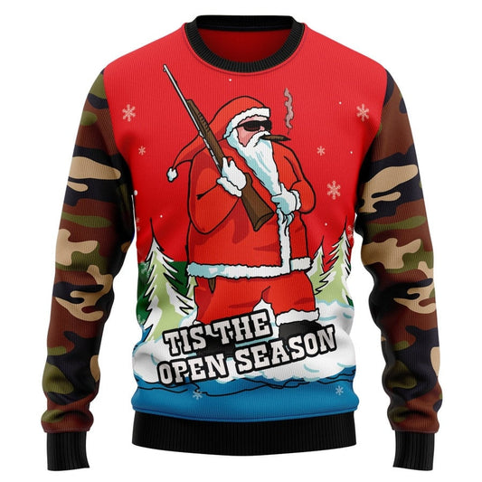 Hunting Open Season Ugly Christmas Sweater