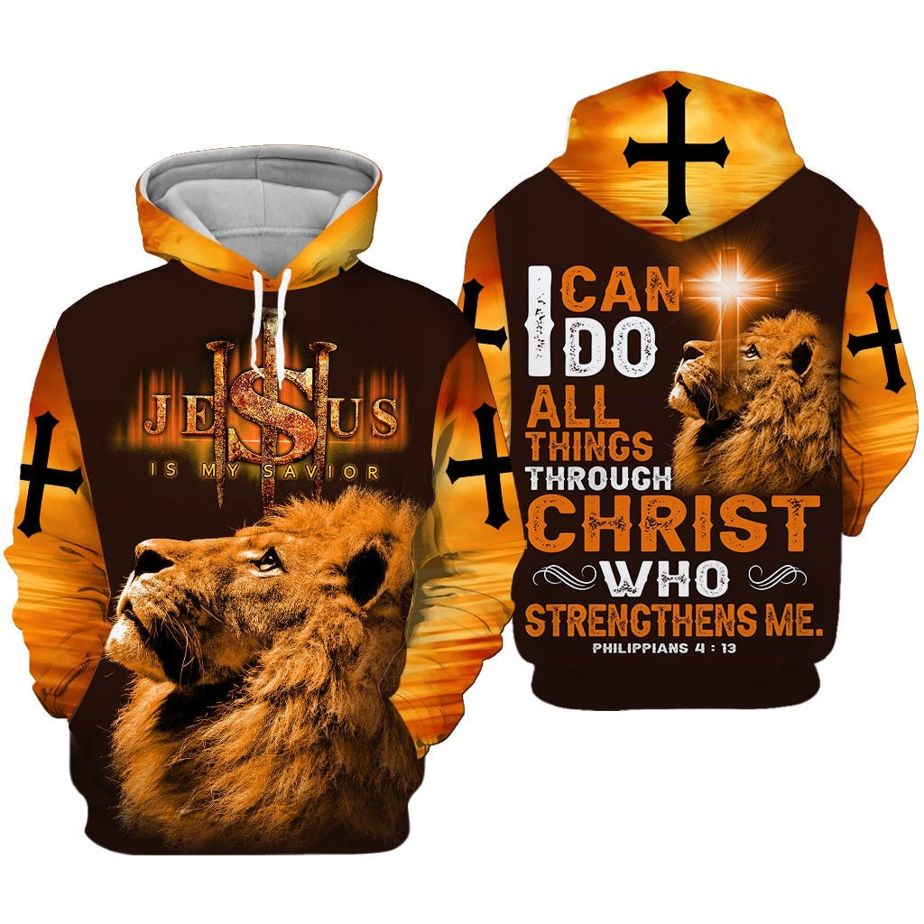 I Can Do All Things Through Christ Who Strengthens Me Philippians 4 13 Bible Hoodie