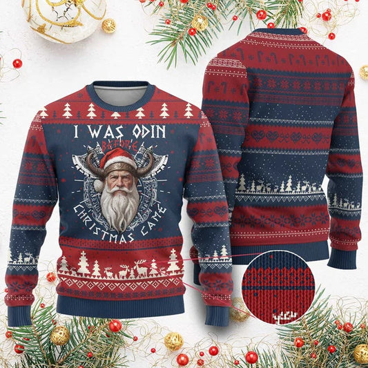 I Was Odin Before Christmas Came Viking Ugly Sweater