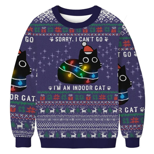 I'm An Indoor Cat Funny Christmas Ugly Sweater