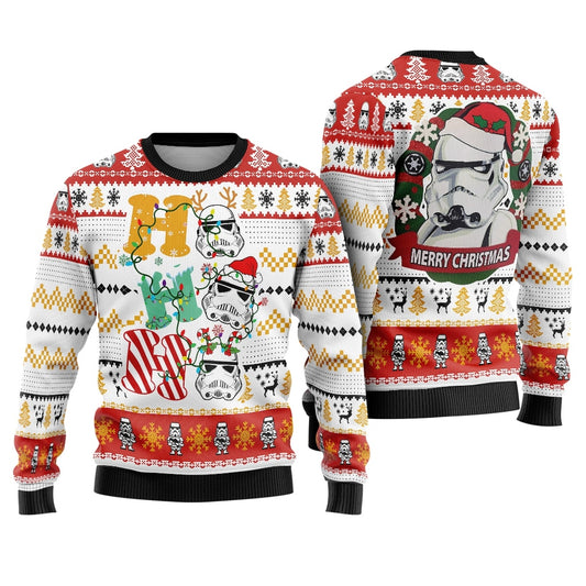 Imperial Galactic Soldier Helmet Ho Ho Ho Star Wars Ugly Sweater
