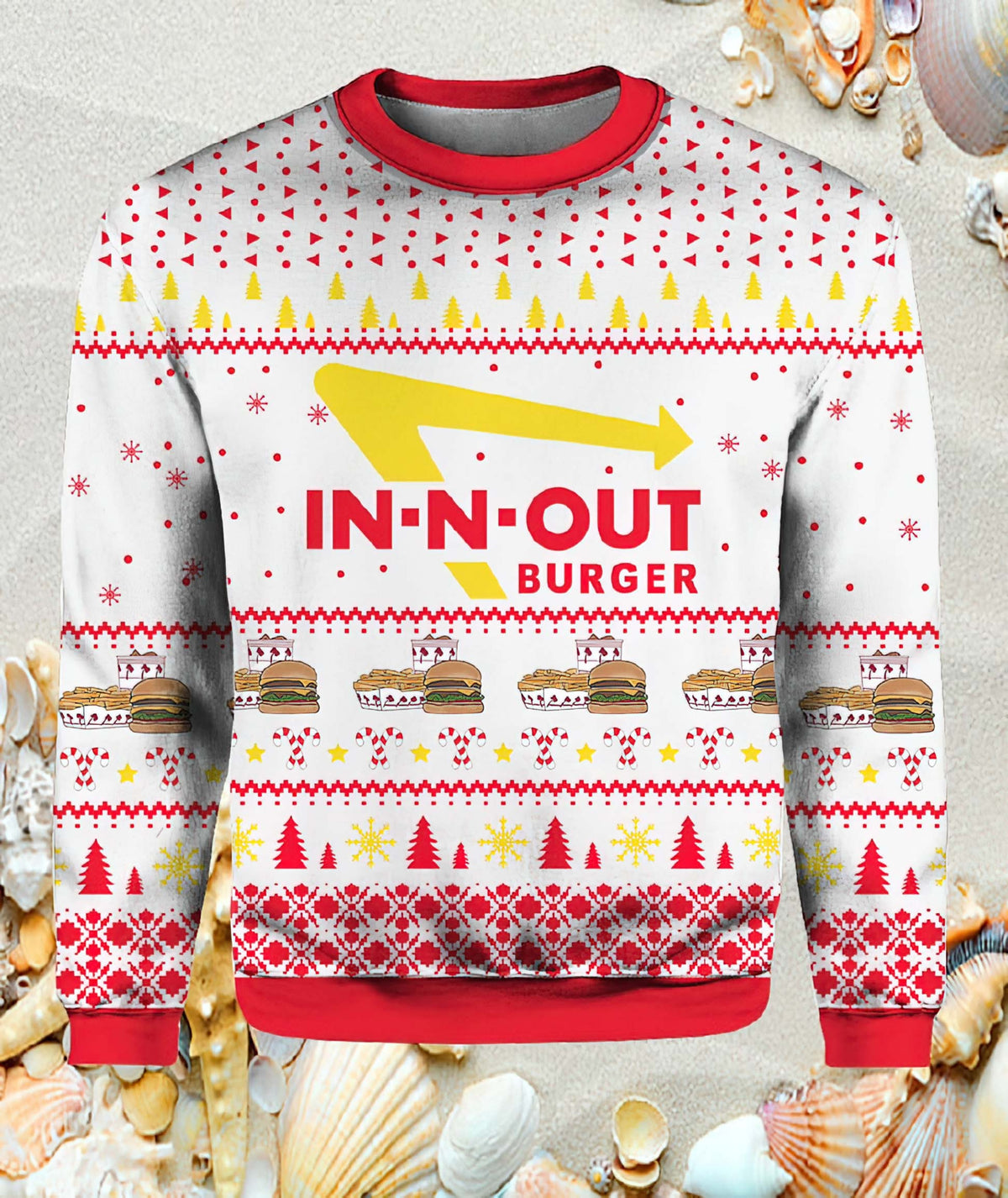 In N Out Burger Ugly Christmas Sweater