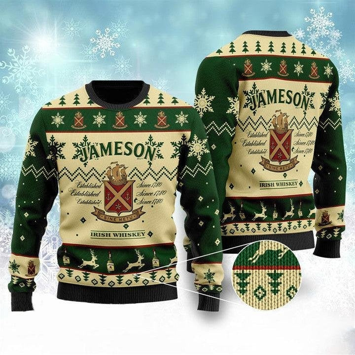 Jameson Irish Whiskey Ugly Christmas Sweater