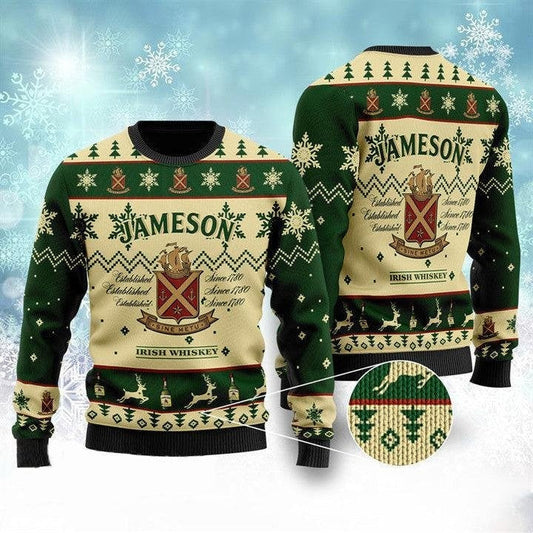 Jameson Irish Whiskey Ugly Christmas Sweater