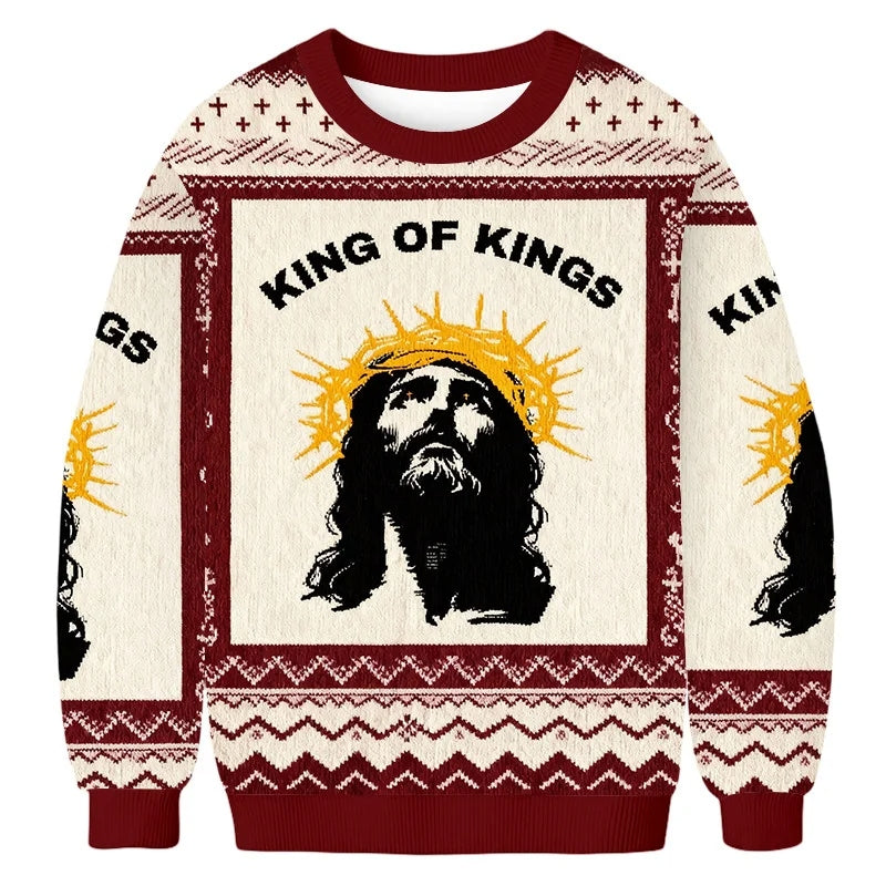 Jesus Is King Of Kings Ugly Sweater