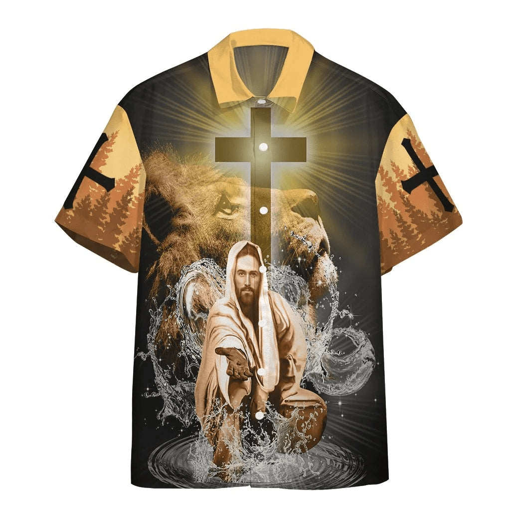 Jesus My God My King My Lord Lion Hawaiian Shirt