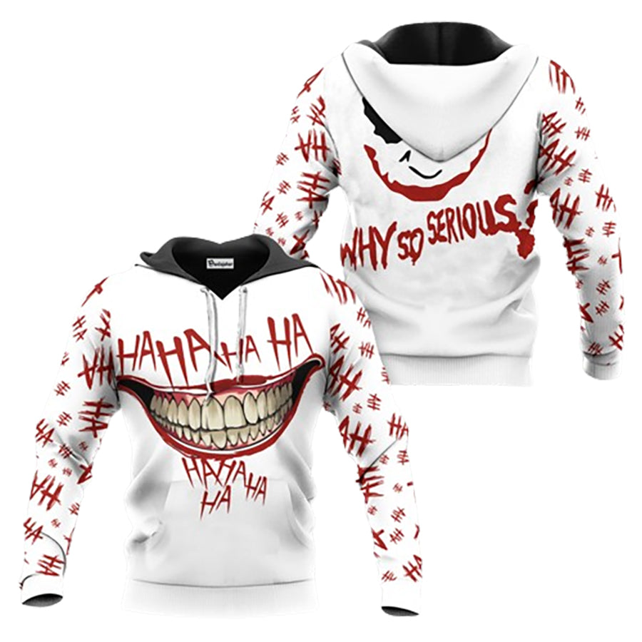 Joker Hahaha Why So Serious Hoodie