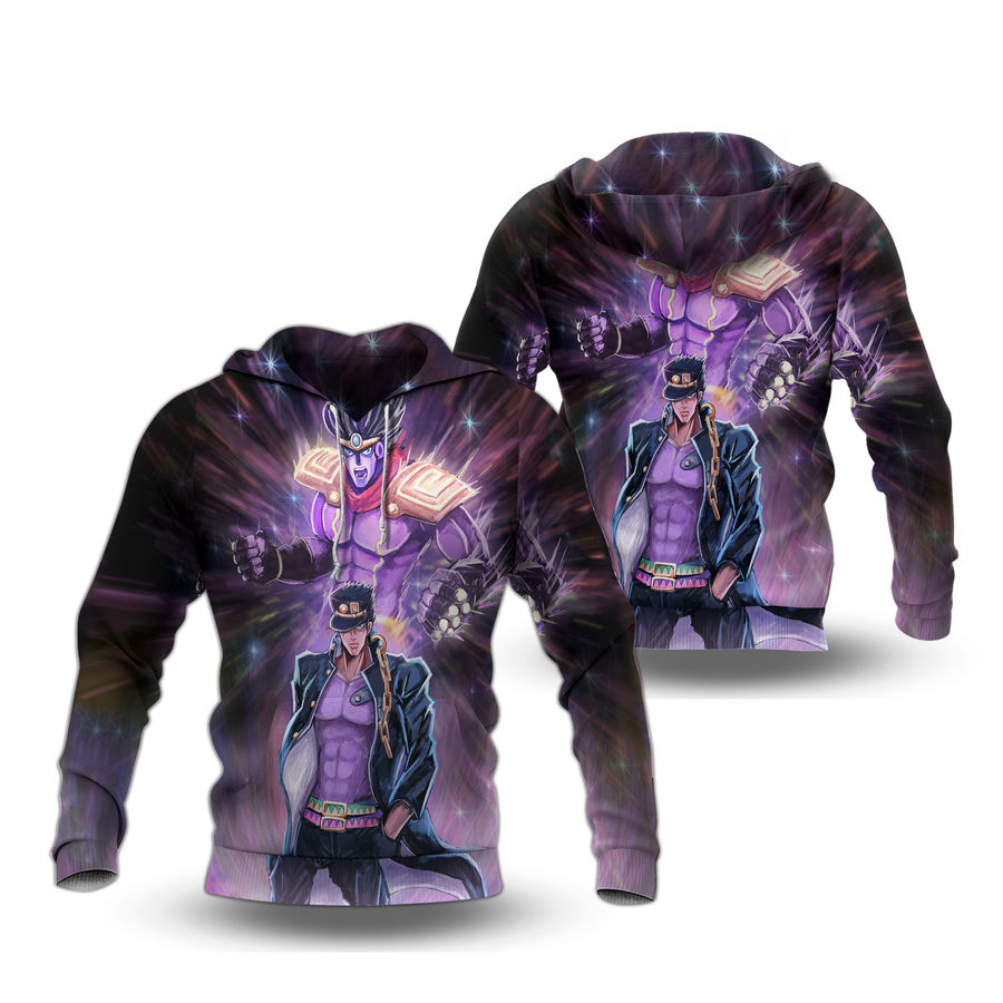 Jotaro Star Platinum Jojo Bizarre Stand Hoodie