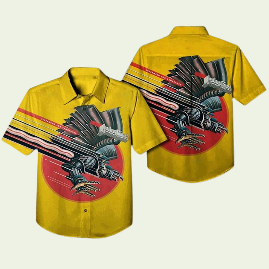 Judas Priest Screaming For Vengeance Album Hawaiian Shirt