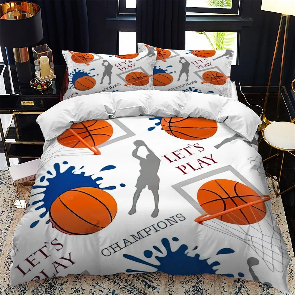 Lets Play Champion Basketball Bedding Set