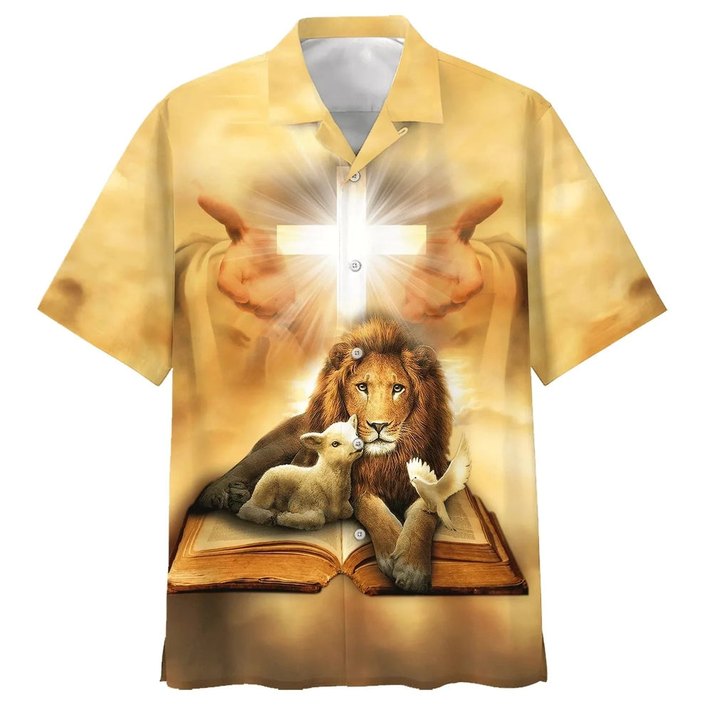 Lion Of Judah Lamb Of God Jesus Christ Hawaiian Shirt
