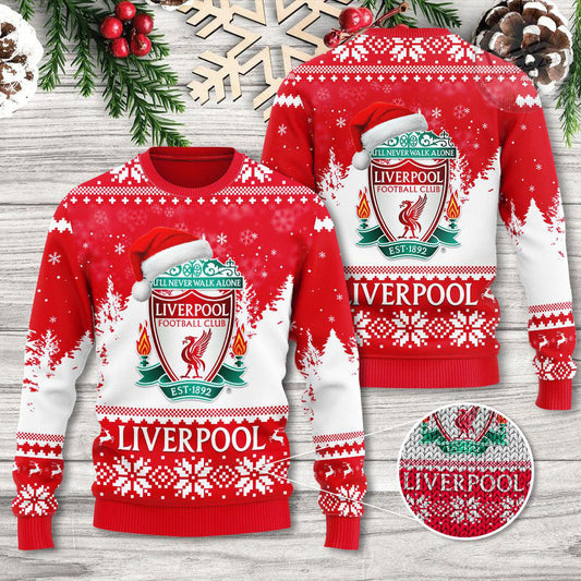 Liverpool Footbal Ugly Christmas Sweater