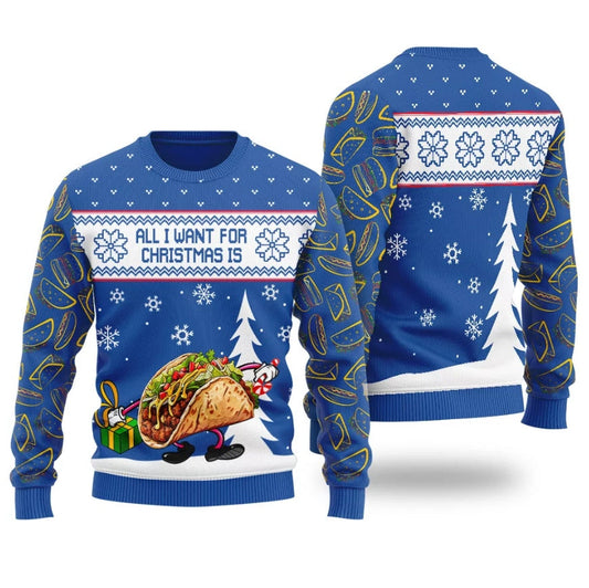 Love Taco Ugly Christmas Sweater
