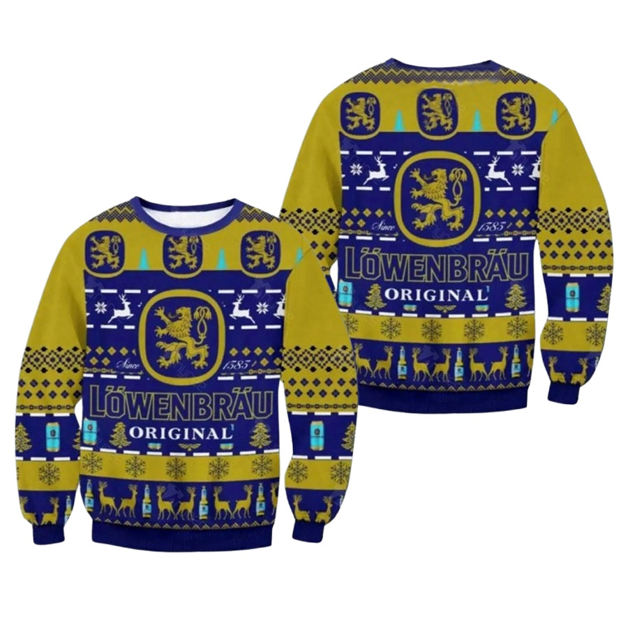 Lowenbrau Original Beer Christmas Ugly Sweater