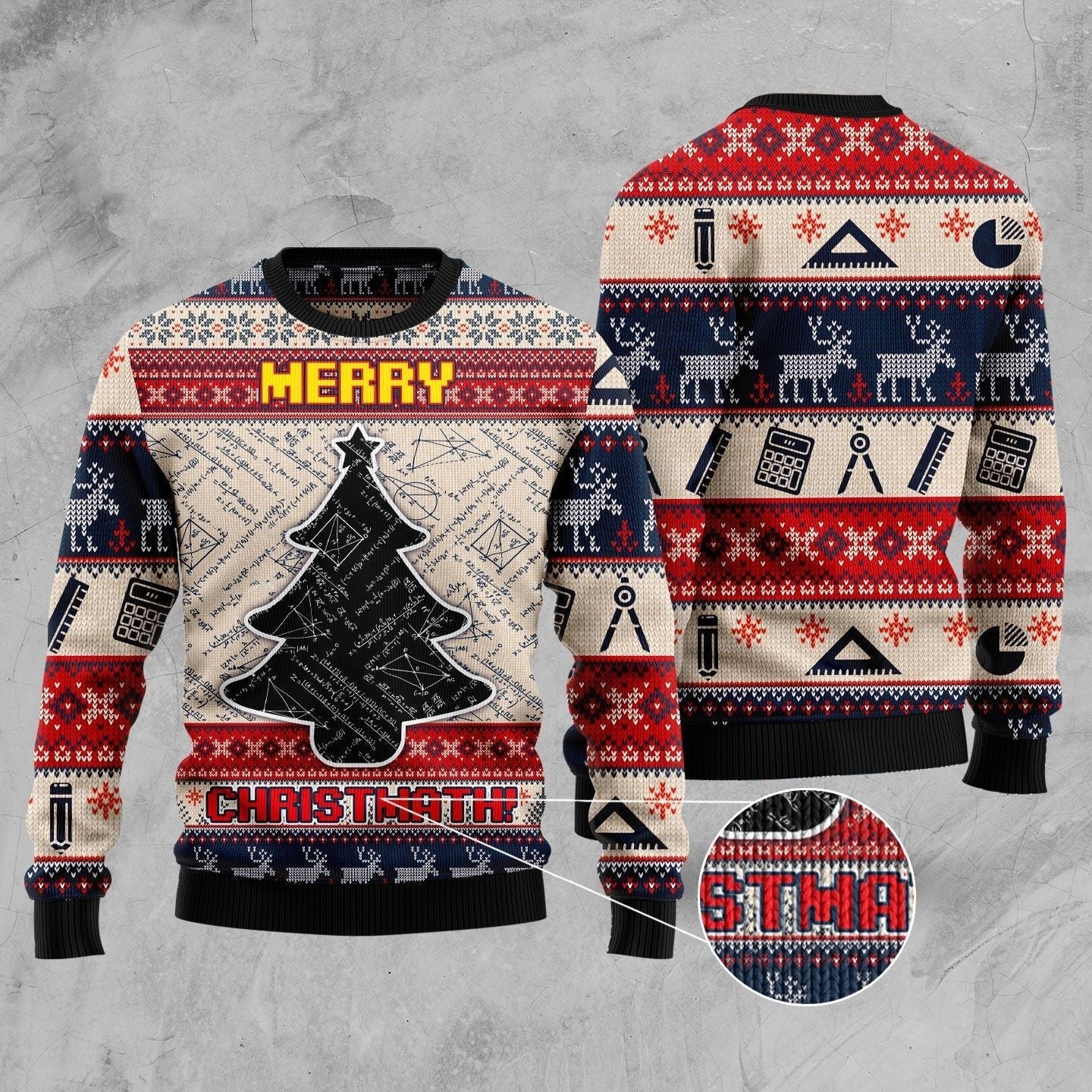 Math Merry Christmath Ugly Sweater