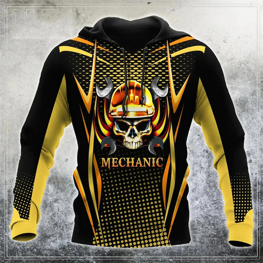 Mechanic Skull Hoodie