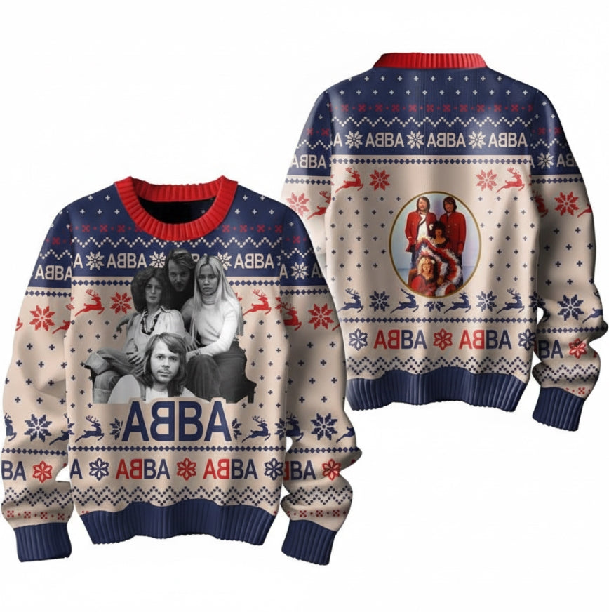 Merry Christmas ABBA Ugly Sweater Jumper