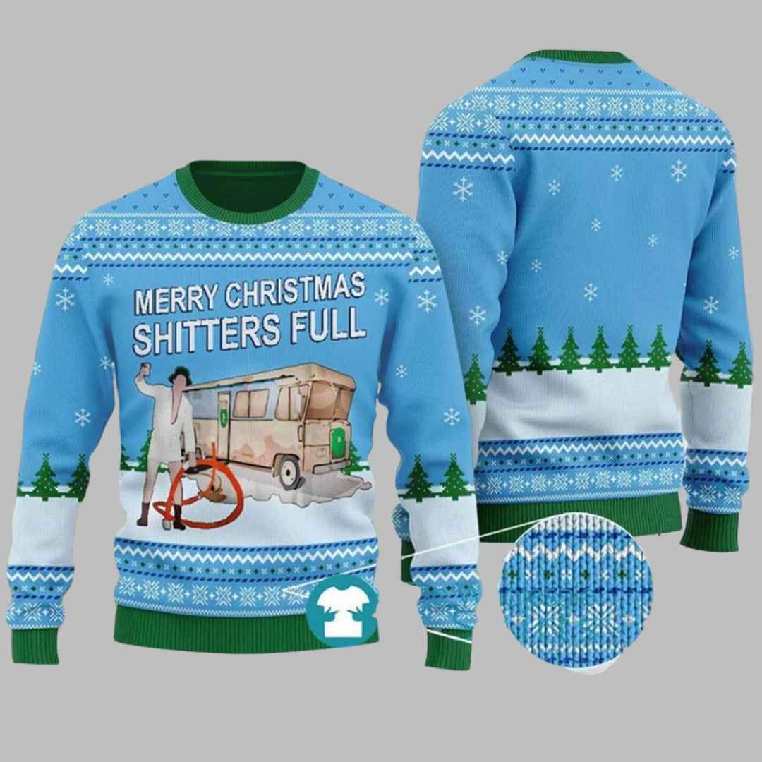 Merry Christmas Shitters Full Ugly Christmas Sweater