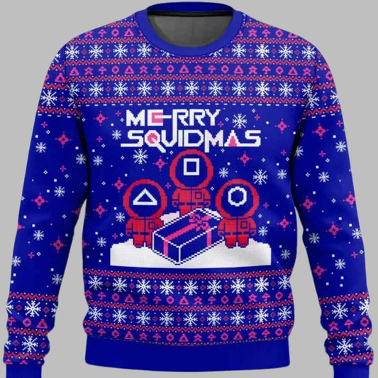 Merry Squidmas Squid Game Ugly Sweater
