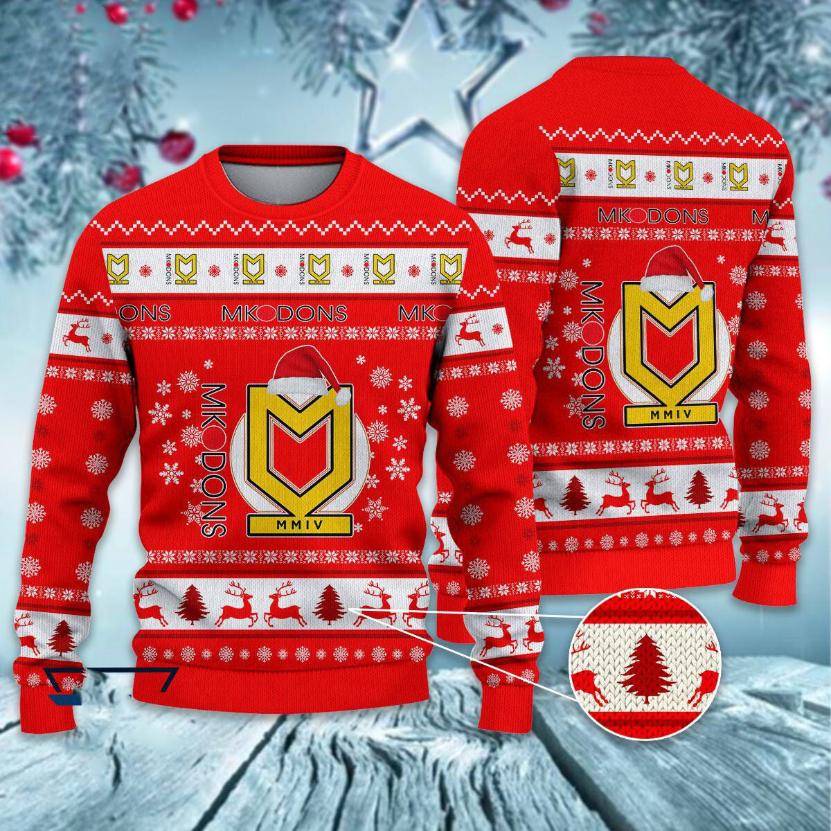 Milton Keynes Dons Christmas Ugly Sweater