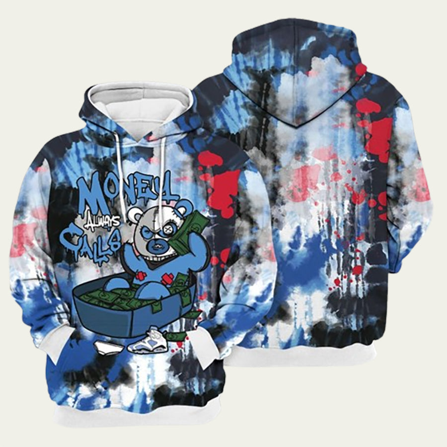 Money Always Calls Bear Hoodie