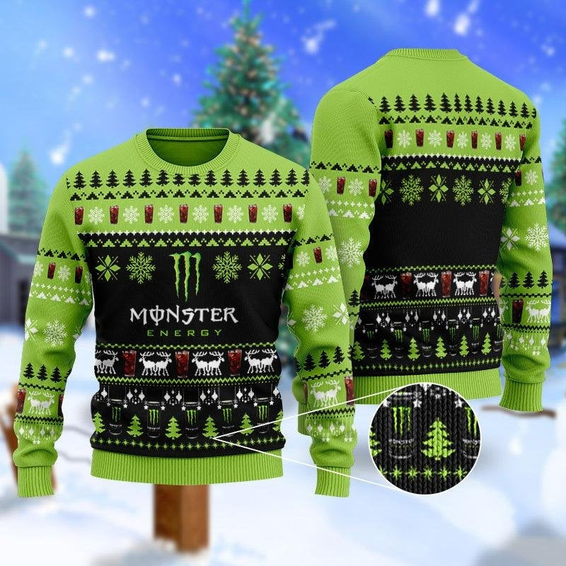 Monster Energy Ugly Christmas Sweater