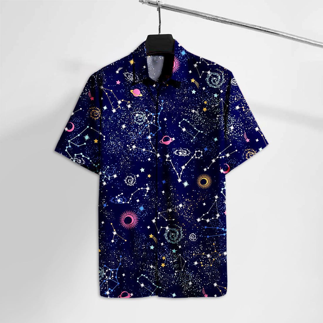 Nasa Ns Geometric Space and Astronomy Hawaiian Shirt