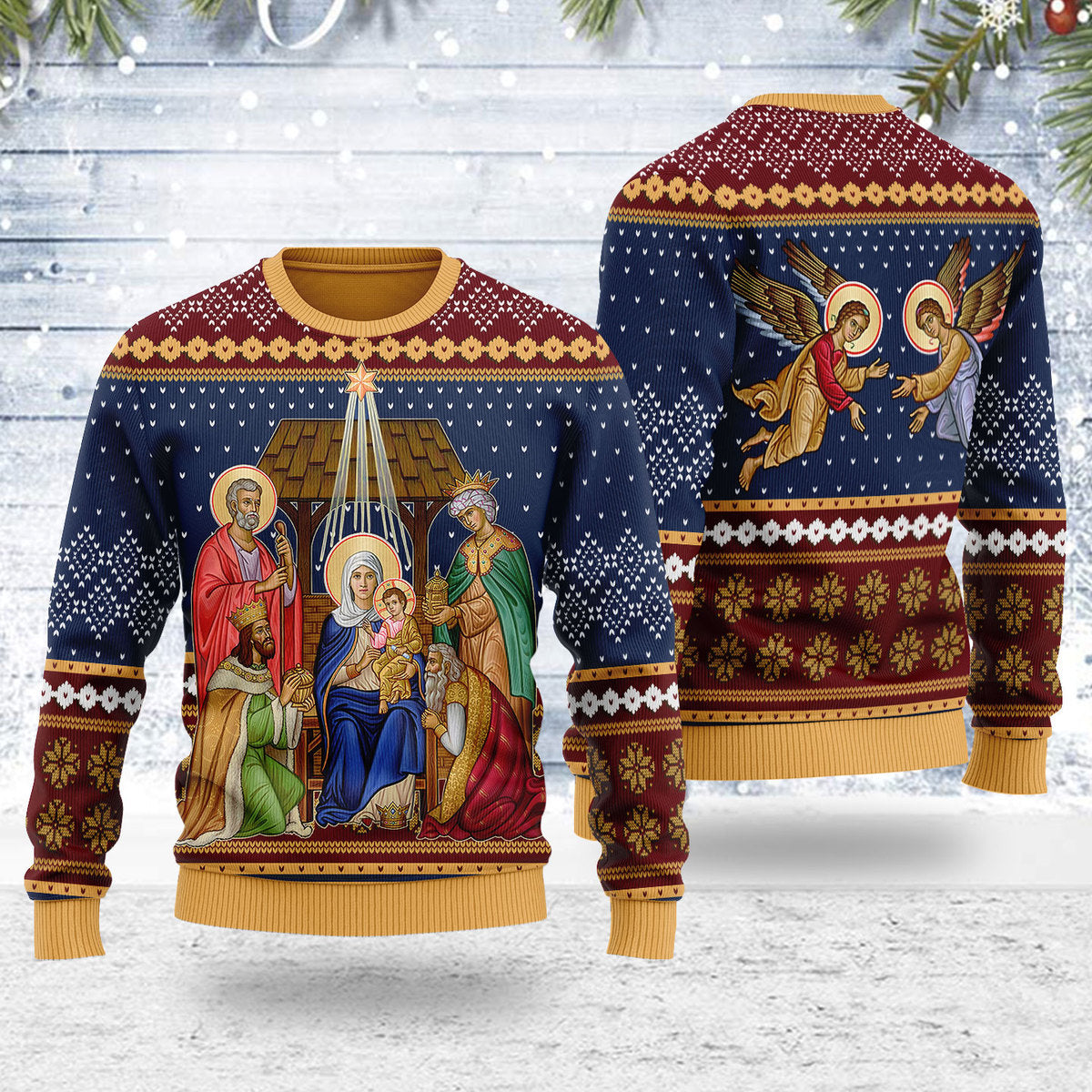 Nativity of Jesus Christ Ugly Christmas Sweater
