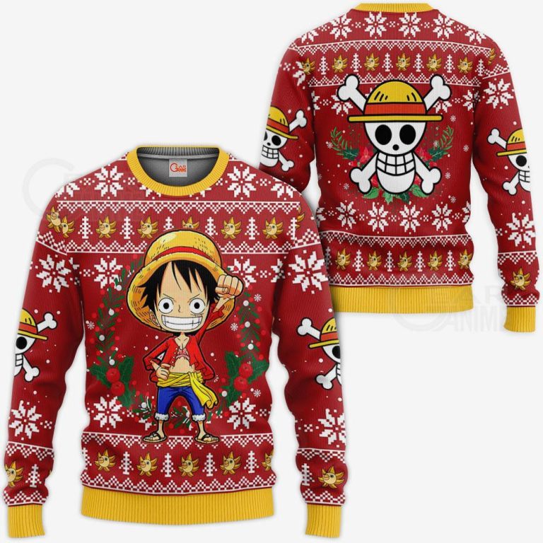 One Piece Luffy Ugly Christmas Sweater