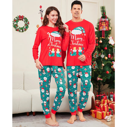 Merry Christmas Red Matching Family Pajamas