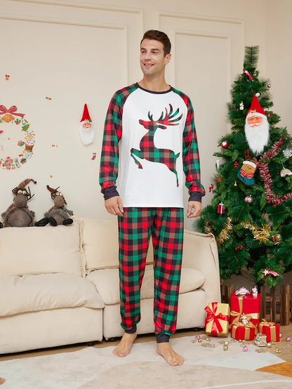 Cute Elk Christmas Family Matching Pajamas