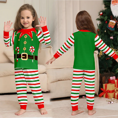 ELF Matching Family Pajamas, Father Mother Son Daughter