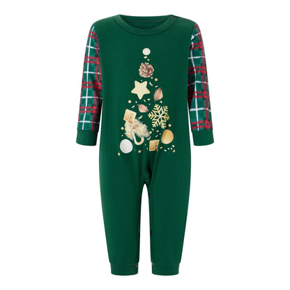 Green Family Matching Pajamas, Xmas Tree