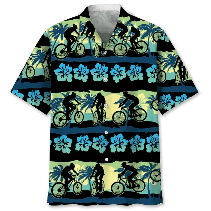 Palm Tree Cycling Nature Beach Hawaiian Shirt