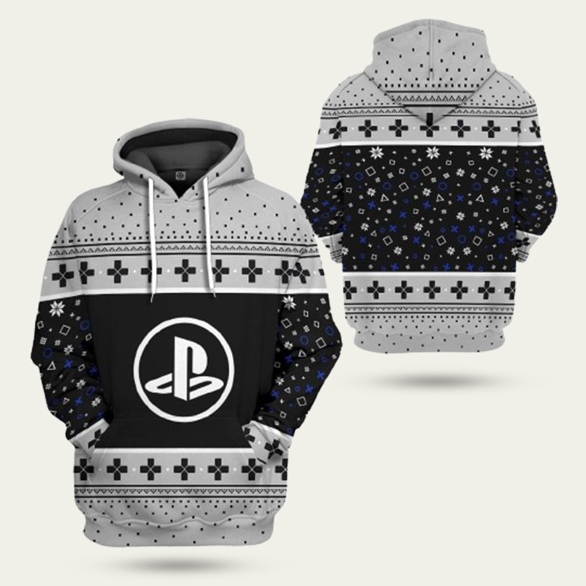 Play Station Ps5 Christmas Ugly Hoodie