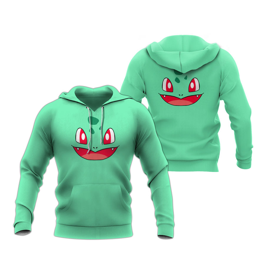 Pokemon Bulbasaur Face Hoodie