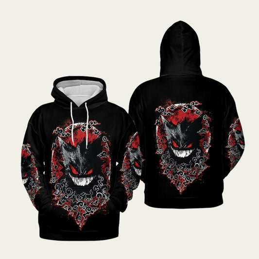 Pokemon Go Gengar Red Shadow Hoodie