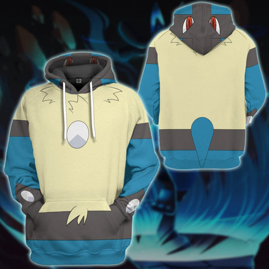 Pokemon Lucario Cosplay Hoodie
