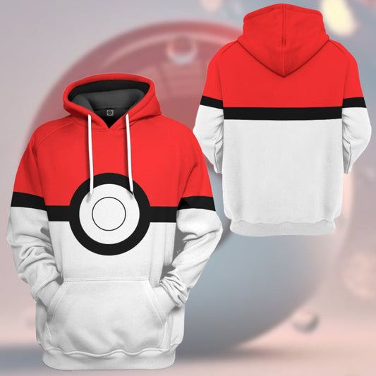 Pokemon Pokeball Cosplay Hoodie