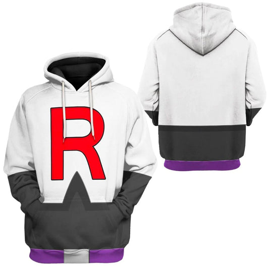 Pokemon Rocket Team Cosplay Hoodie