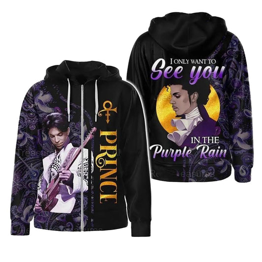 Prince I Only Want To See You In The Purple Rain Hoodie