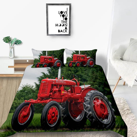 Red Farmall Tractor Bedding Set