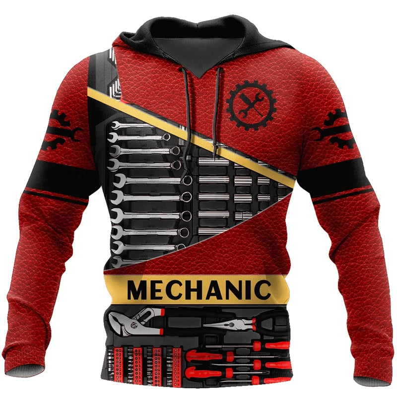 Red Mechanic Hoodie