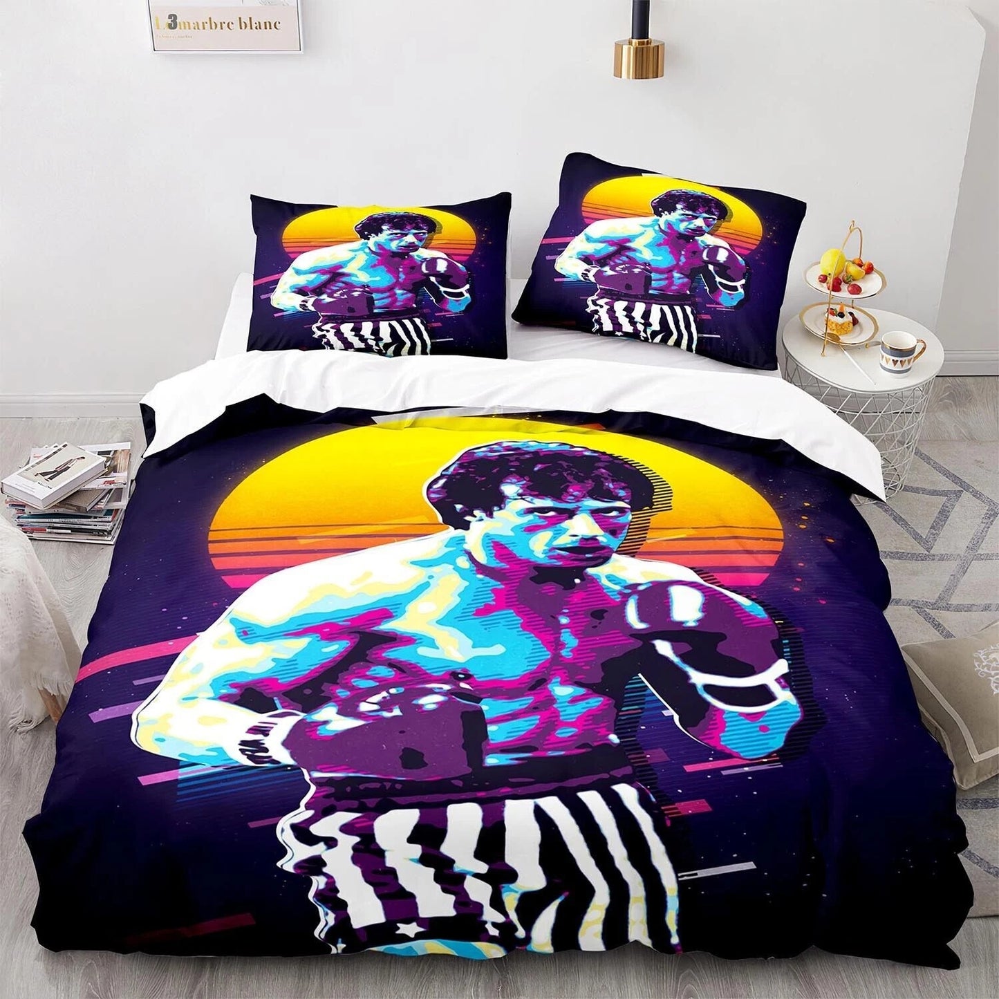 Retro Rocky Boxing Bedding Set