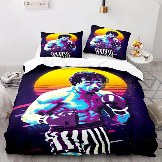 Retro Rocky Boxing Bedding Set